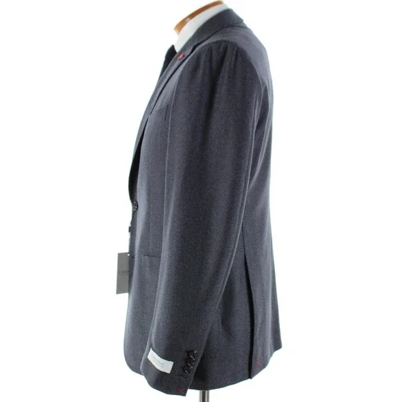 Cardinal of Canada NWT Wool Sport Coat Size 42R US In Blue & Gray Melange